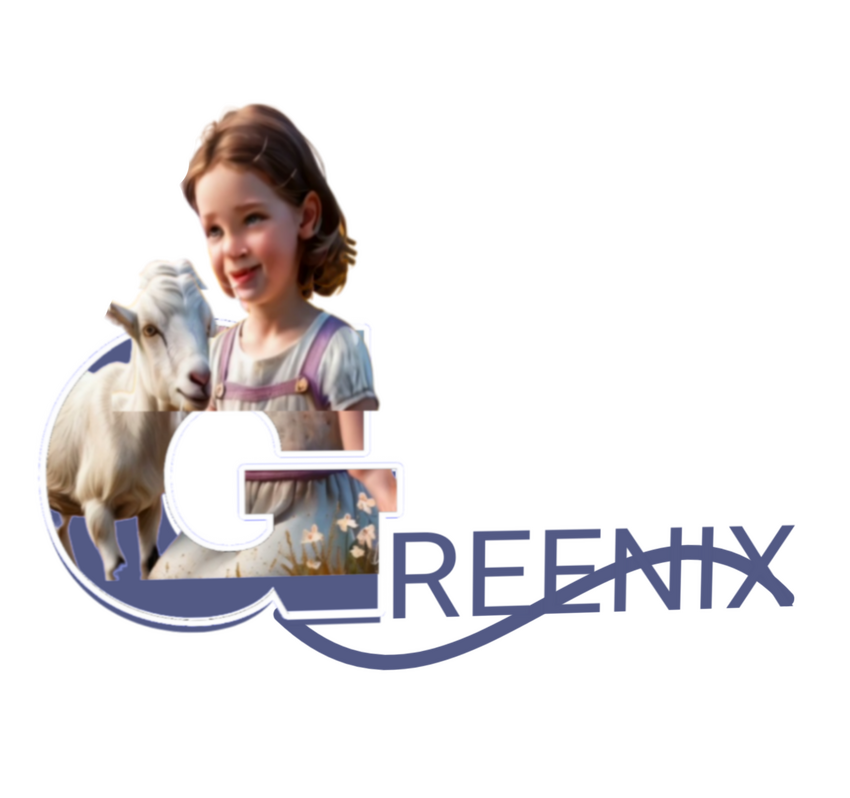 A minimal letter logo combining a child and a goat to symbolize growth, care, and sustainable livelihood. The design represents hope, nurturing, and a strong foundation for the future through simplicity and meaning.